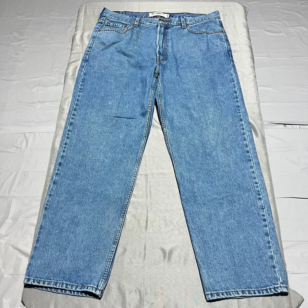 Levis 550 Relaxed Fit Jeans Mens 40x32 Blue Denim Tapered Leg Medium Wash Cotton